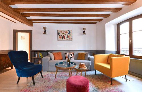 Gueberschwihr Appartement | Gîte Entre Vignes et Vergers maison historique