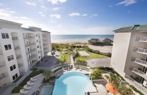 Beachside Village Copropriété | Galveston Condo / Pool 2BR directement sur la plage - Pas de rue à traverser!