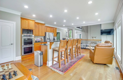 East Ellijay Maison | Game Room & Fire Pit: Riverfront Home in Ellijay!