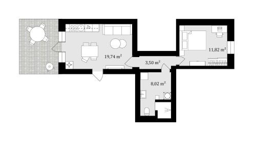 Preila Appartement | Garden apartment