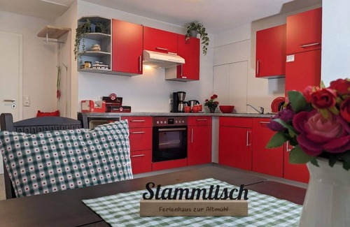 Ornbau Appartement | Garden house red with one bedroom