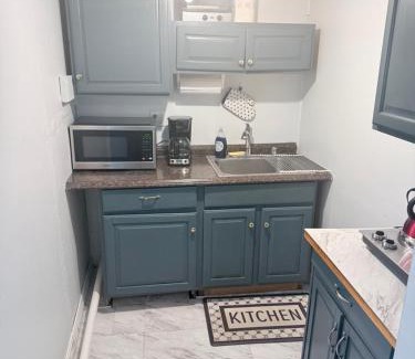 Brockton Appartement | Garden level one bedroom apartment