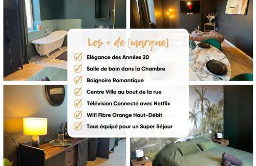 Villeneuve-sur-Lot Appartement | Gatsby Room - Élégance et Intimité des Années 20 !