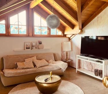 Wildpoldsried Appartement | Gemütliche Wohnung mit Ofen und Naturblick