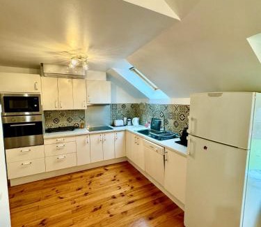 Vernou-sur-Brenne Appartement | GITE DANINOU; meublé 3 chambres avec terrasse (1er étage du château) , salon et cuisine ouverte