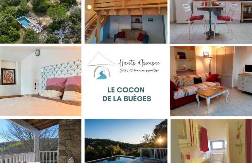 Causse-de-la-Selle Appartement | Gite en Cevennes, piscine, calme nature et panorama proche saint Guilhem le Désert