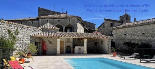 Saint-Maurice-d'Ibie Maison | Gite les Oliviers - Le Domaine du Viticulteur - St Maurice d Ibie