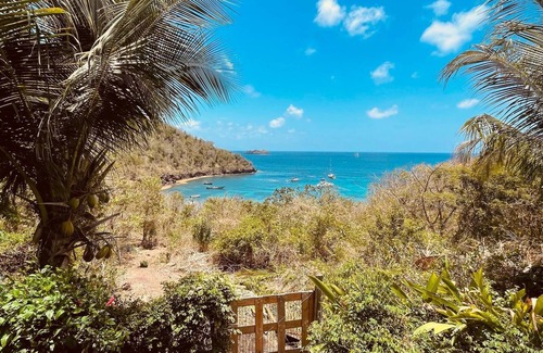 Grand Anse Maison | Gite Ti Kazalo - Gwo Kaz - vue mer - accès plage baie des tortues