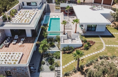 Kissamos Villa | Glamorous Villa with Two Swimming Pools and great view
