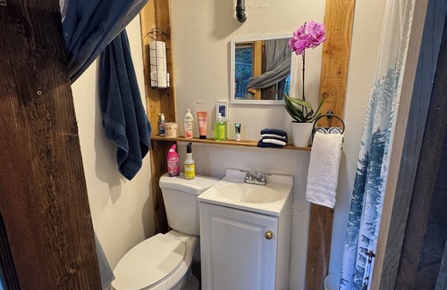 Vashon Island Location De VR | Glamping Bell Tent with Amazing Views of Cascades, Salish Sea & Mt Rainier