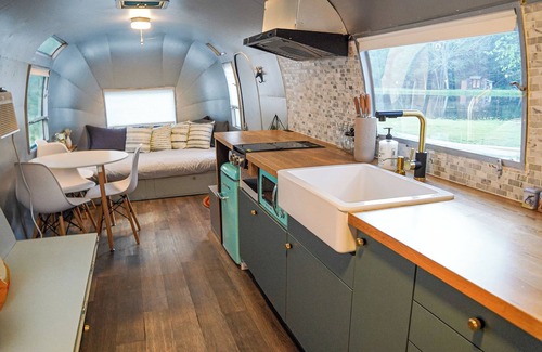 Cochecton Maison | Glamping in Vintage Airstream with modern comforts with private pond access.