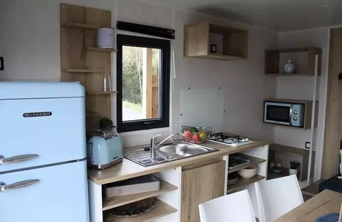 Laussac Cabine | Glamping Kabine 22m2 (2 Schlafzimmer) - ohne Sanitäranlagen 5 Personen