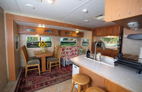 Conesus Maison | Glamping RV Overlooking Conesus Lake Finger Lakes Region Fire Pit A/C and Pool