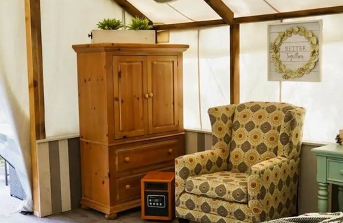 Ronan Cabine | Glamping Tent! Nestled at base of Mission Mountains! Queit & secluded.