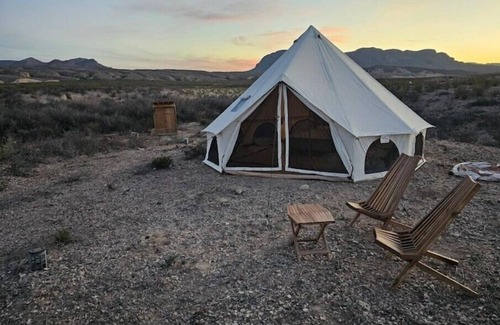 Terlingua Maison | Glamping Tent w Queen Size Bed & Incredible Views
