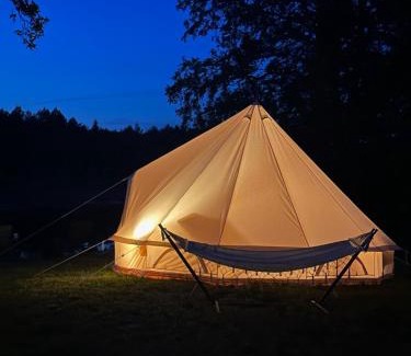 Płaska Autre | Glampingowy namiot nad Kanałem Augustowskim