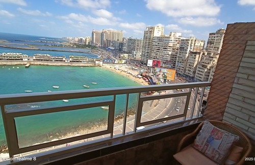 Ar-Raml 1 Appartement | Gleem Luxury apartments direct Sea view Alexandria جليم بحر مباشر فيو روعة