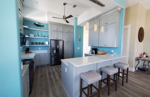 Navarre Beach Maison | Maison neuve. Bain à remous, terrasse sur le toit, accès handicapé avec ascenseur. Les vues abondent.