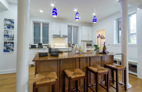 Hyde Park Maison | Gorgeous historic mansion on UChicago campus. Renovation with original detail.