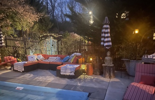 Bethesda Maison | Gorgeous house & pool Morocco meets Italian villa sleeps 10 indoor outdoor style