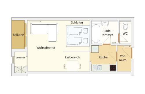 Klagenfurt am Woerthersee Appartement | Grünerbalkon Ferienappartement