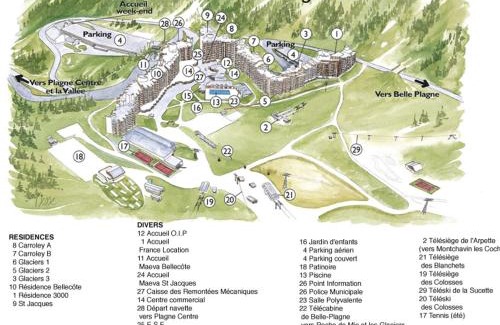 Macot-la-Plagne Appartement | Grand appartement rénové - 11 pers - Centre station - Balcon - FR-1-181-2379