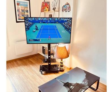 Saint-Pierre - Rene II - Bonsecours Appartement | Grand T2 tout confort 48 M2 - Offre cinéma et sport canal séries, netflix, Dazen, eurosport, apple TV, OCS, paramount, prime vidéo