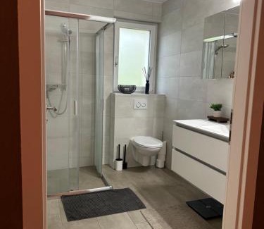 Remaufens Maison | Grande chambre avec salle de bain privé
