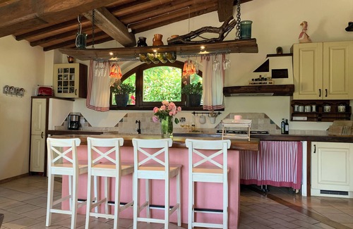 Montieri Villa | Green oasis of peace! Tuscan country house 10 pers. Panoramic view pool
