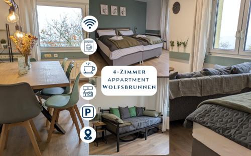 Rohrbach Appartement | Große, gemütliche 4-Zimmer-Ferienwohnung mit guter Verkehrsanbindung im Süden von Heidelberg