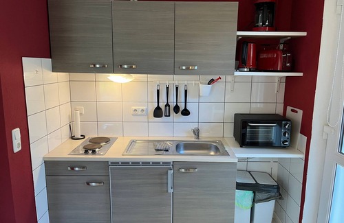 Blowatz Appartement | Ground floor apartment in the red house on the Baltic Sea cycle path OVS 103 new 2021 - 1-room vacation apartment (2 pers.) on the ground floor