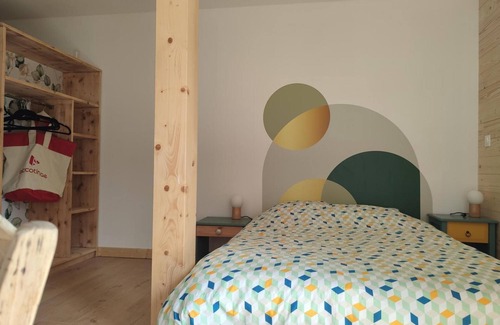 Mont-Saxonnex Maison | Maison d'hôtes 'Accotinae' avec vue sur la montagne, jardin partagé et Wi-Fi