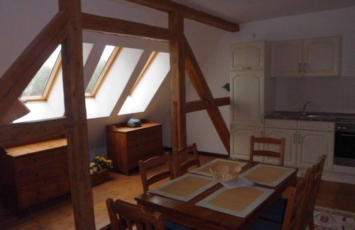 Hohenkirchen Appartement | Gutshaus Wohlenhagen - Appartement 4: salle de la tour pour 4 personnes maximum (45 m2)