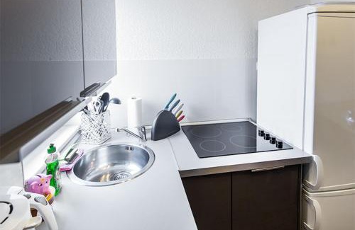Greifswald Appartement | H&H Apartment im Herzen der Stadt Nr 17-Karl mit Küche, Wohnzimmer und Esstisch