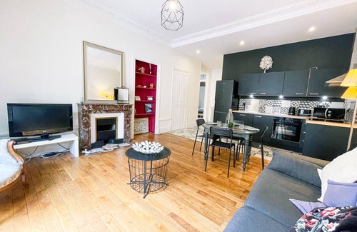 Secteur 1 Appartement | #H9 | Le spacieux de la Gare ♟| Grand T4 tout équipé |Gare de Grenoble
