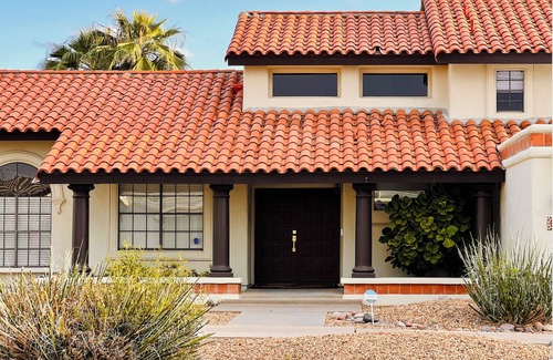 Mesa Maison | Hacienda Style Home Sleeps 14 with Heated Pool, In-ground Spa, Cinema, and more!