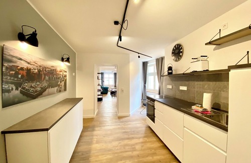 Stralsund Appartement | HafenCity apartment 1 on the 4th floor directly at Stralsund harbor