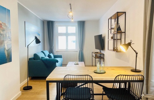 Bastionengurtel Appartement | HafenCity apartment 2 on the 3rd floor directly at Stralsund harbor