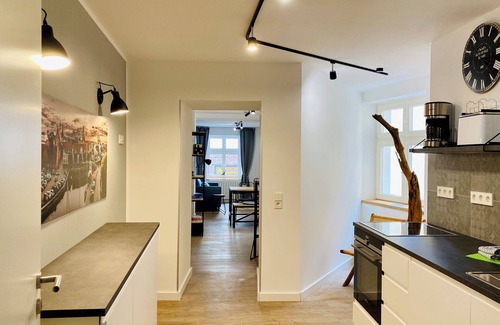 Bastionengurtel Appartement | HafenCity apartment 4 on the 1st floor directly at Stralsund harbor