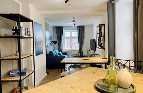 Bastionengurtel Appartement | HafenCity apartment 4 on the 1st floor directly at Stralsund harbor