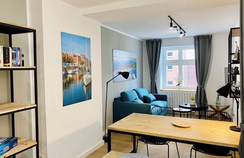 Bastionengurtel Appartement | HafenCity apartment 4 on the 1st floor directly at Stralsund harbor