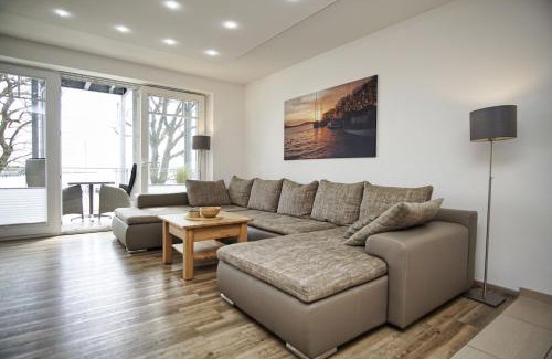 Lauterbach Appartement | Hafenresidenz FeWo 2-2 - Balkon, Meerblick