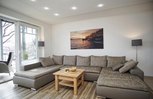 Lauterbach Appartement | Hafenresidenz FeWo 2-2 - Balkon, Meerblick