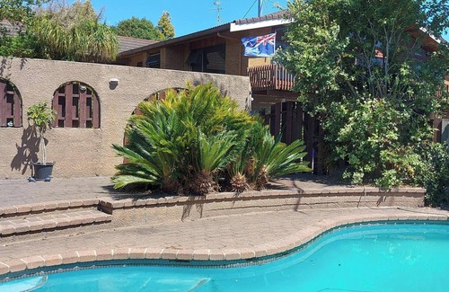 Tauranga Cabine | Haleys cabin. Bedroom with Queen bed and ensuite only. Superb Pool & cabana.