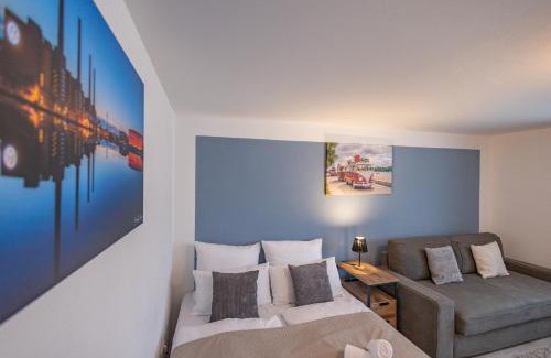 Ehmen Appartement | HANNIBAL - Studio-Apartment Iris 10, Parkplatz, Küche, WLAN, Nähe Autobahn