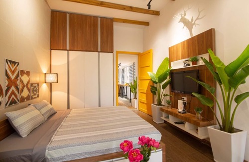 Hang Dao Appartement | Hanoi Downtown - 2 BR style africain au coeur de Hanoi