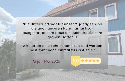 Huttenrode Maison | Haus Asgard - Komfortable Ferienwohnung für Familien mit Hund