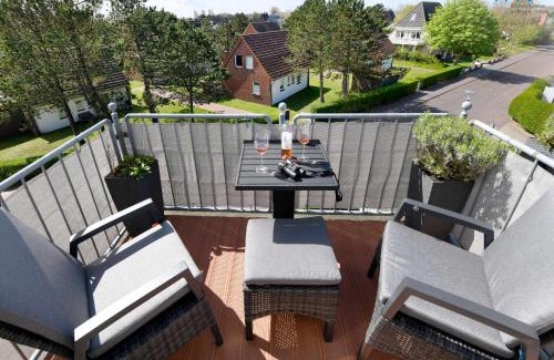 Wangerooge Appartement | Haus Dünenrose Ferienwohnung Strandläufer