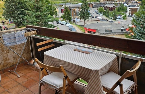 Orcieres-Merlette Appartement | cœur de station , grand studio 5 personnes au pied des piste vue panoramique,