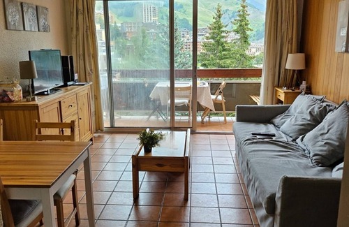 Orcieres-Merlette Appartement | cœur de station , grand studio 5 personnes au pied des piste vue panoramique,
